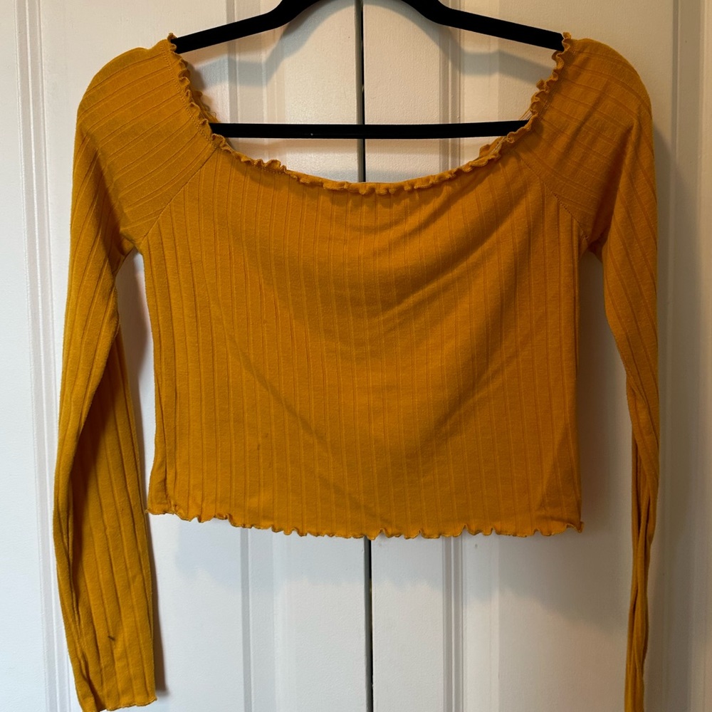 Pacsun off the shoulder long sleeve shirt